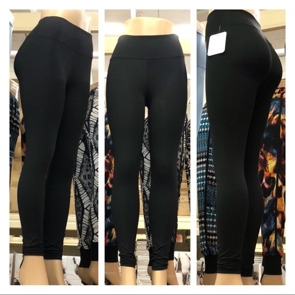 Leggings w/ Hidden Waistband Pocket - Picture 7 of 8